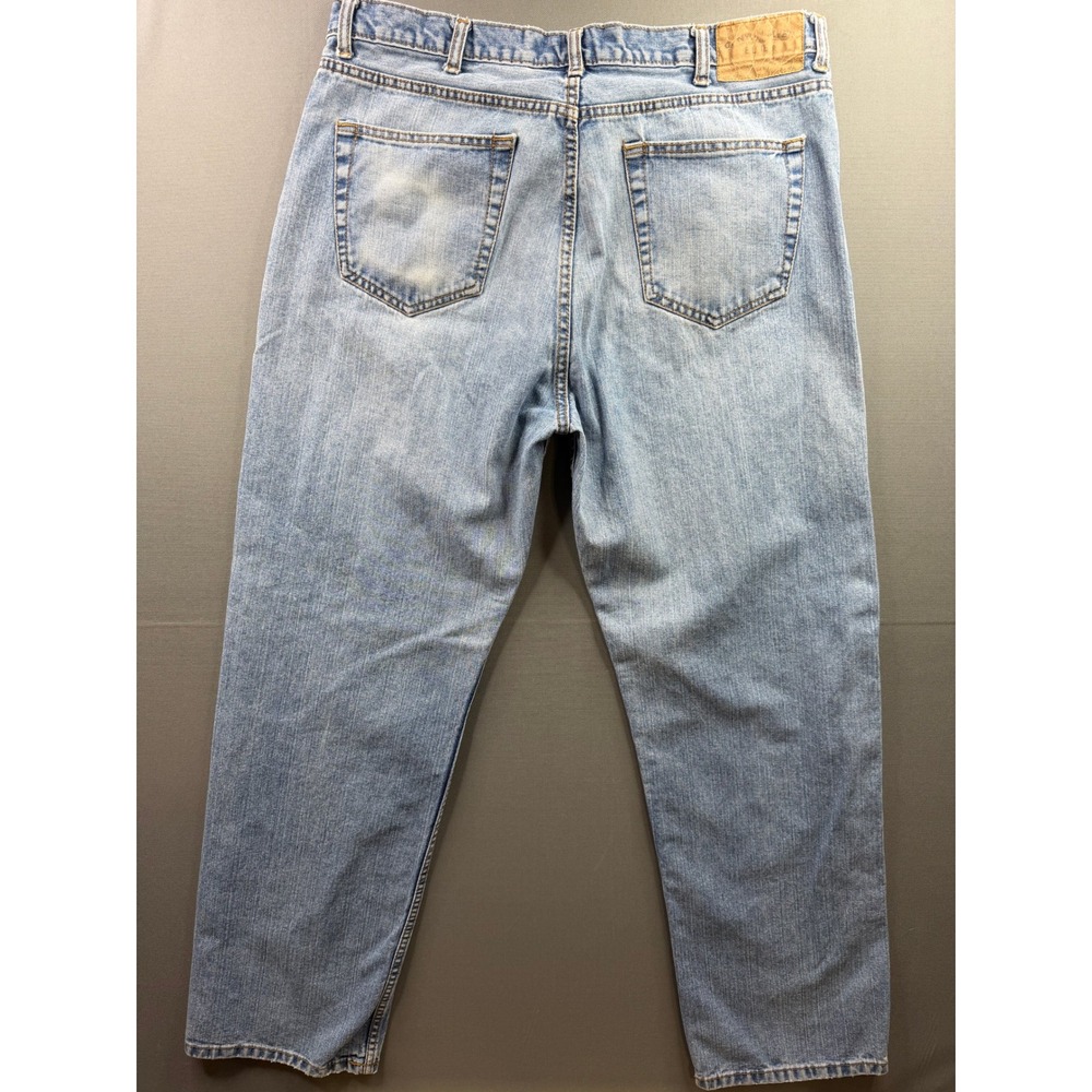 Canyon River Blues Jeans Mens Light Wash Relaxed Fit Denim 35x32